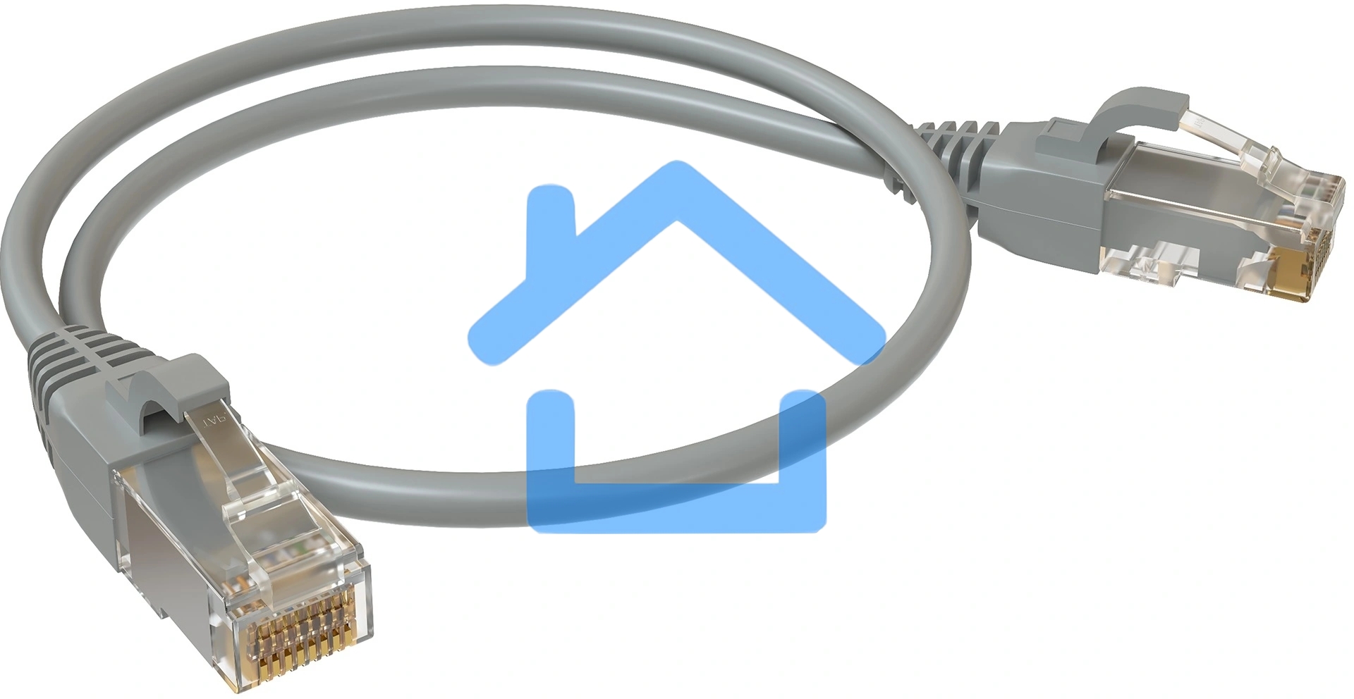 Патч-корд Sysmatrix PC 4545.5EU26.05LSZHGY U/UTP RJ-45 вил.-вилка RJ-45 кат.5E 0.5м серый LSZH