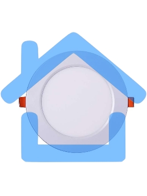 Светильник светодиодный ультратонкий встраив. PPL-R 9Вт 4000К IP40 WH d145мм круглый Jazzway 5008502A