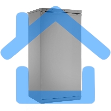 Холодильник с морозильником Pozis Свияга-404-1 серебристый однокамерный 210л