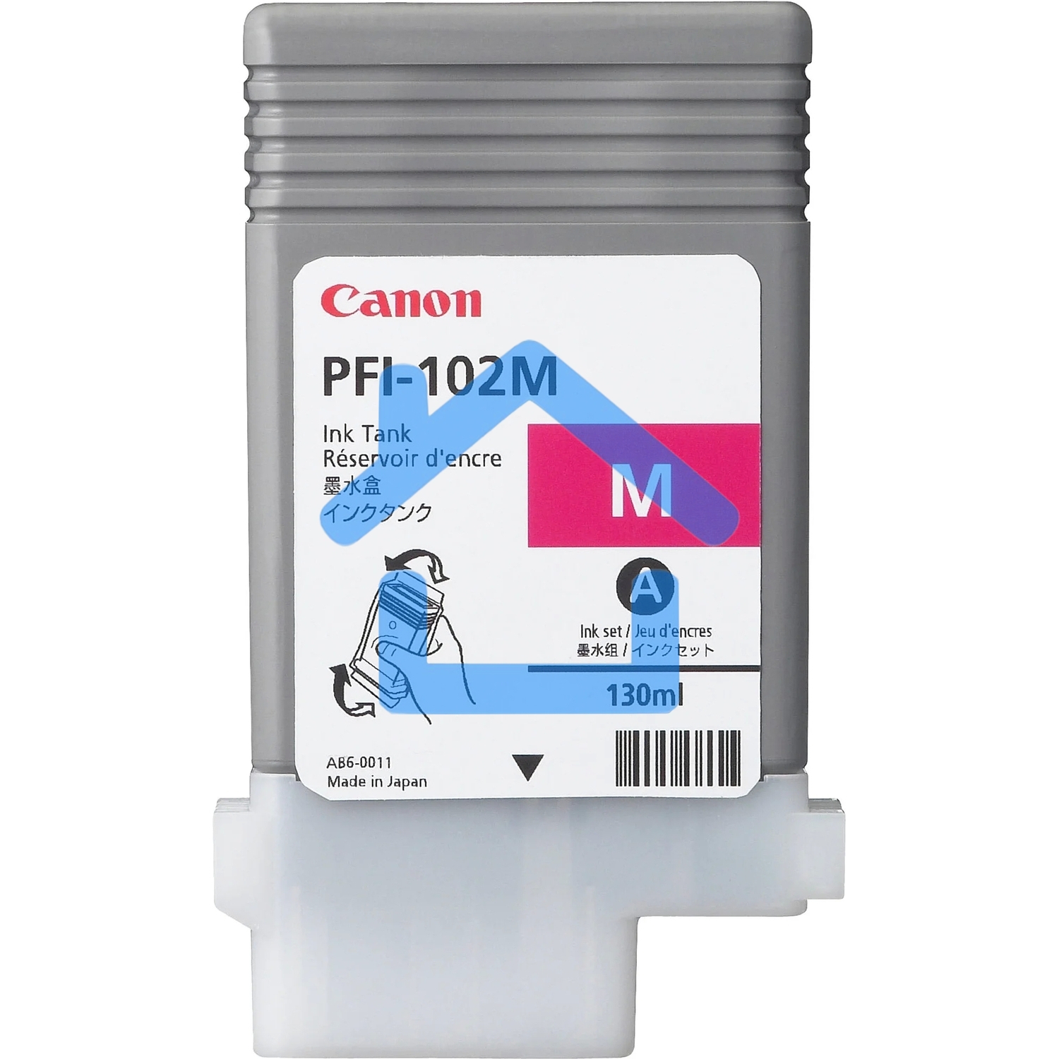 Картридж струйный Canon PFI-102M (0897B001) пурпурный (130 мл.) для Canon imagePROGRAF iPF605, iPF610., iPF650, iPF655, iPF710, iPF755, LP17, iPF510