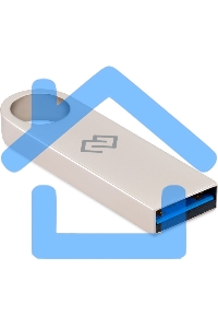 Флешка USB Digma DRIVE3 (DGFUL128A30SR), 128 Gb, USB 3.0, R/W 70/30, серебристый