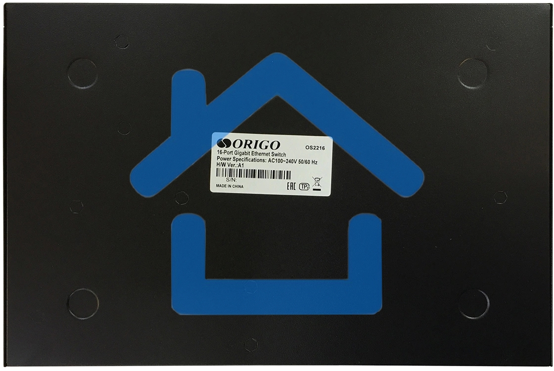 Коммутатор ORIGO Unmanaged Switch, 16x1000Base-T, 19 Rackmount Kit