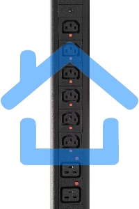 Блок распределения питания Powercom PDU-32AV24-18C3-6C9-3P верт.размещ. 18xC13 6xC19 3x32A IEC 60309 2м