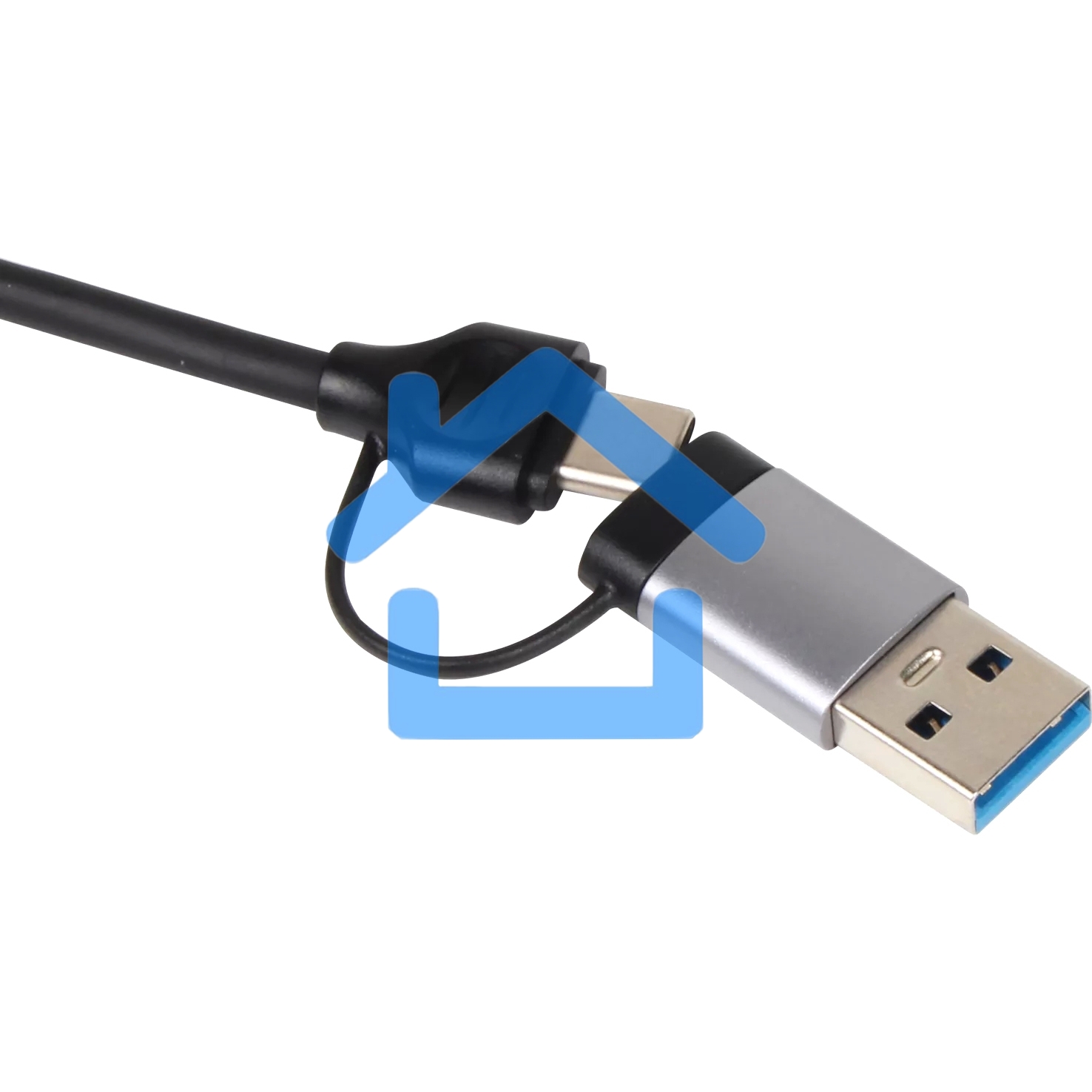 USB концентратор TypeC+adapter-->USB3.0+2USB2,0+SD+TF, VCOM