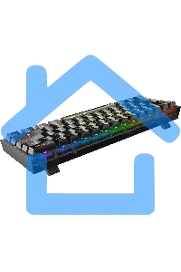 Клавиатура проводная игровая Redragon Fizz прозрачно-черная (USB, +ICE, 61 кл., RGB подсветка)