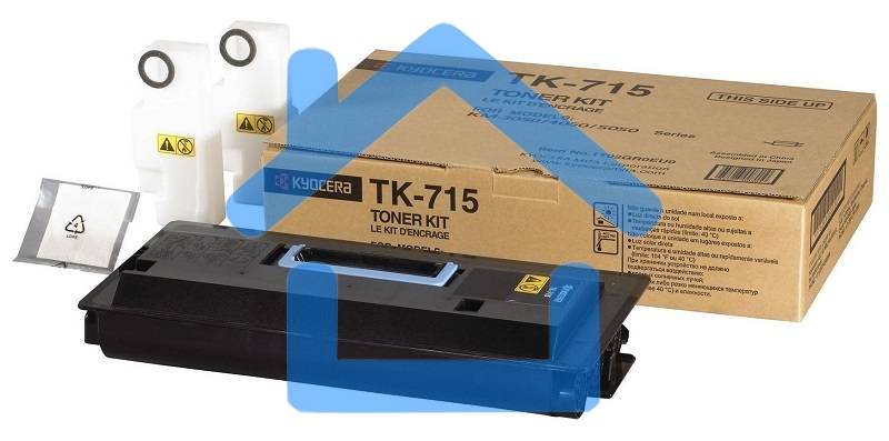 Картридж лазерный Kyocera TK-715 (1T02GR0EU0) черный для KM-3050/4050/5050 34000 стр.
