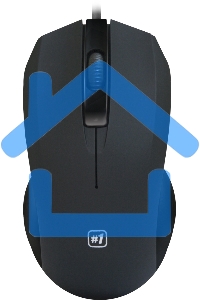 Мышь проводная Defender MM-310 черный, 1000 dpi, USB, кнопки - 3