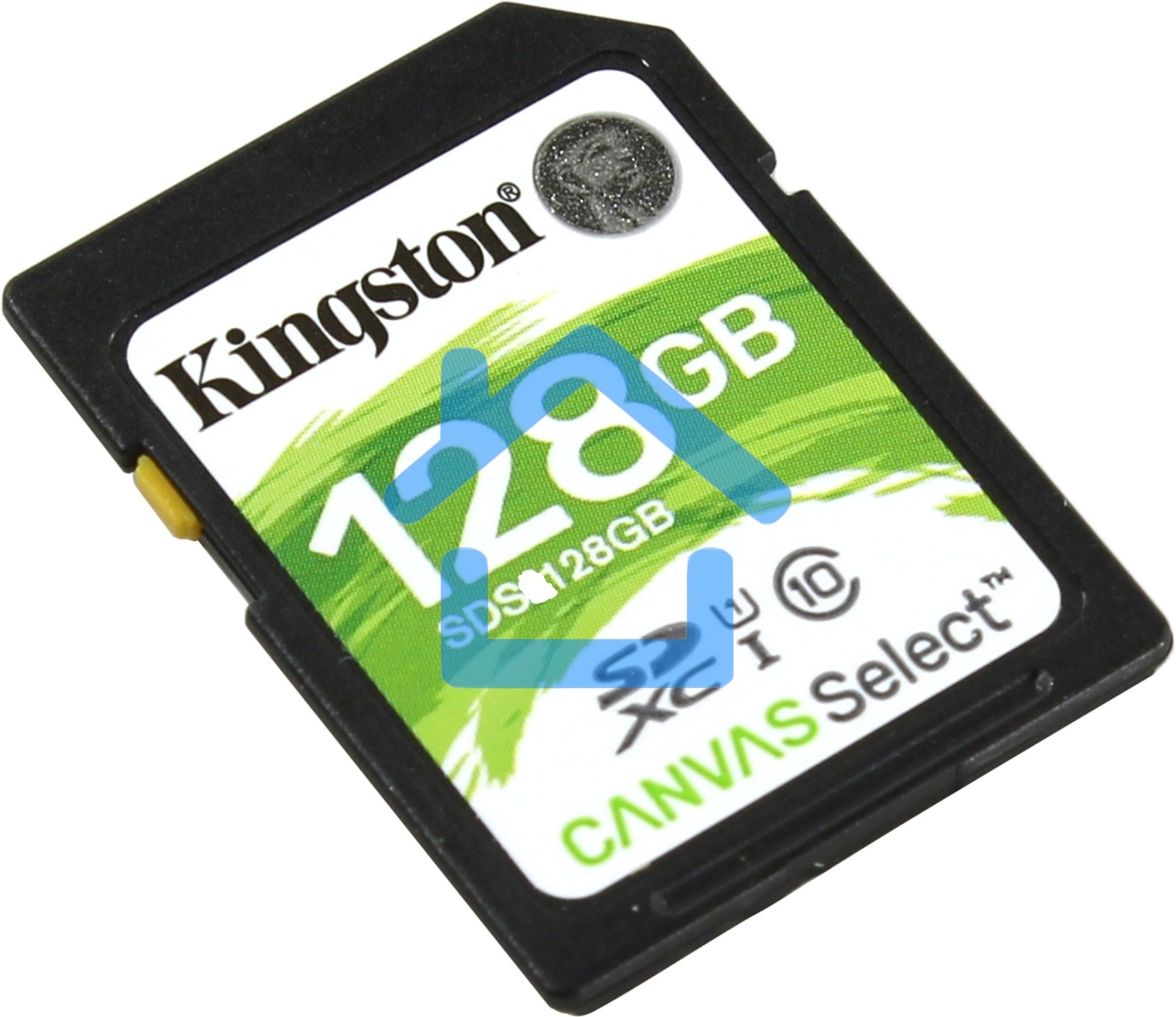 Флеш карта SDHC 128Gb Class10 Kingston <SDS2/128Gb>, Canvas Select 100R CL10 UHS-I