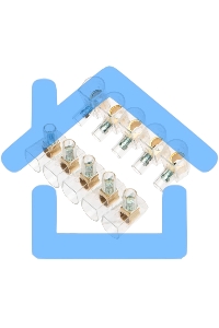 Концевой зажим винтовой изолированный КЗВИ 10 мм (5х1) (10 шт./уп.) Rexant