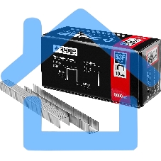 Скобы для степлера плоские ЗУБР 10 мм тип 53F, 5000 шт