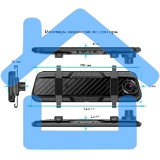 Видеорегистратор TrendVision MR-810 GT черный 1080x1920 1080p 140гр. GPS MSTAR 8336N