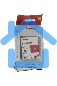 Картридж струйный Canon PFI-102M (0897B001) пурпурный (130 мл.) для Canon imagePROGRAF iPF605, iPF610., iPF650, iPF655, iPF710, iPF755, LP17, iPF510