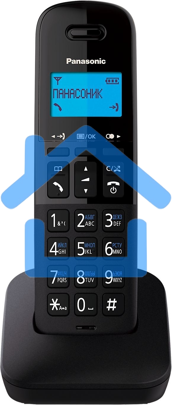 Телефон беспроводной (DECT) Panasonic KX-TGB610RUB черный АОН