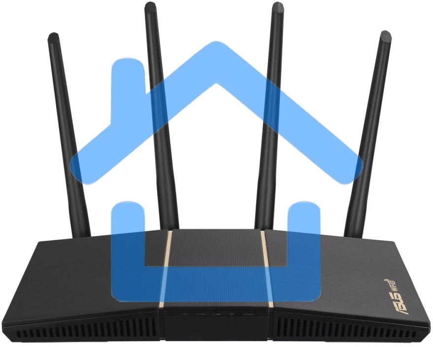 Роутер беспроводной Asus RT-AX57 AX3000 10/100/1000BASE-TX черный