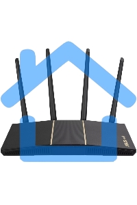 Роутер беспроводной Asus RT-AX57 AX3000 10/100/1000BASE-TX черный