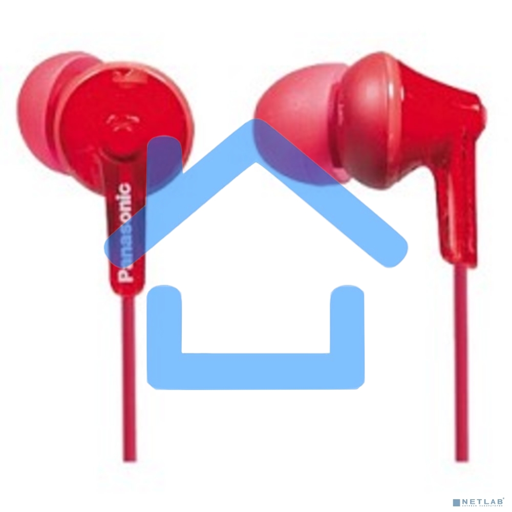 Наушники Panasonic RP-HJE125E-R красный 1.1м