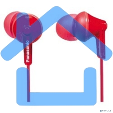 Наушники Panasonic RP-HJE125E-R красный 1.1м