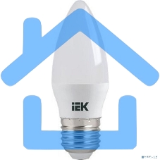 Лампа светодиодная ECO C35 свеча 7Вт 230В 3000К E27 ИЭК LLE-C35-7-230-30-E27