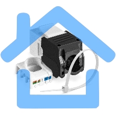 Модуль-вставка Keystone Jack RJ-45 ExeGate KJ-8P8C-U-C6A-180-TL (Кат.6A, неэкранированная, 180 градусов, IDC Toolless (без инструмента))