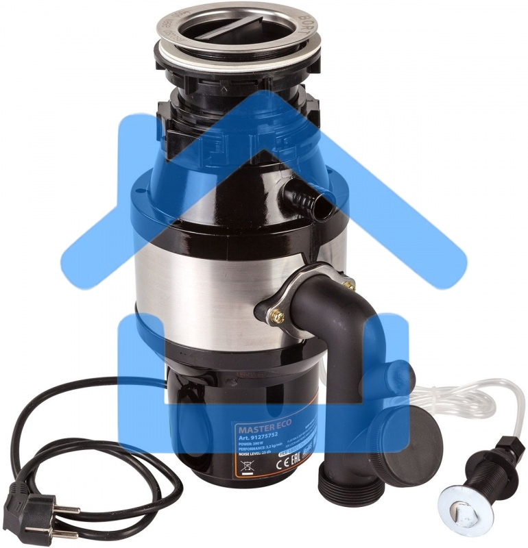 Измельчитель пищевых отходов Bort MASTER ECO (91275752) Число ступеней измельчения 2 ; Система шумоизоляции Да ; Мощность 390 Вт; Объем камеры 1000 мл; Материал камеры Металл ; Система защиты от перегрузки и заклинивания; Скорость холостого хода 2600 об/м