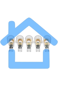 Концевой зажим винтовой изолированный КЗВИ 10 мм (5х1) (10 шт./уп.) Rexant