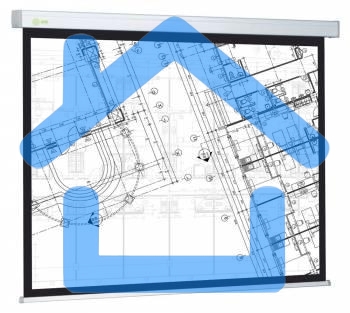 Экран Cactus 124.5x221см Wallscreen CS-PSW-124x221 16:9 настенно-потолочный рулонный белый