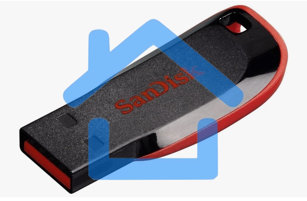 Флешка USB R/W Sandisk 64Gb Cruzer Blade SDCZ50-064G-B35 USB2.0 черный/красный