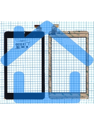 Сенсорное стекло (тачскрин) DP070164-F1 черное