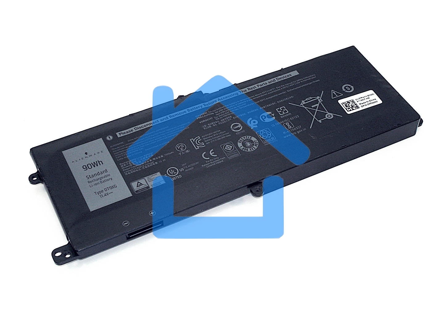 Аккумуляторная батарея для ноутбука Dell Alienware Area-51m 11.4V 7890mAh