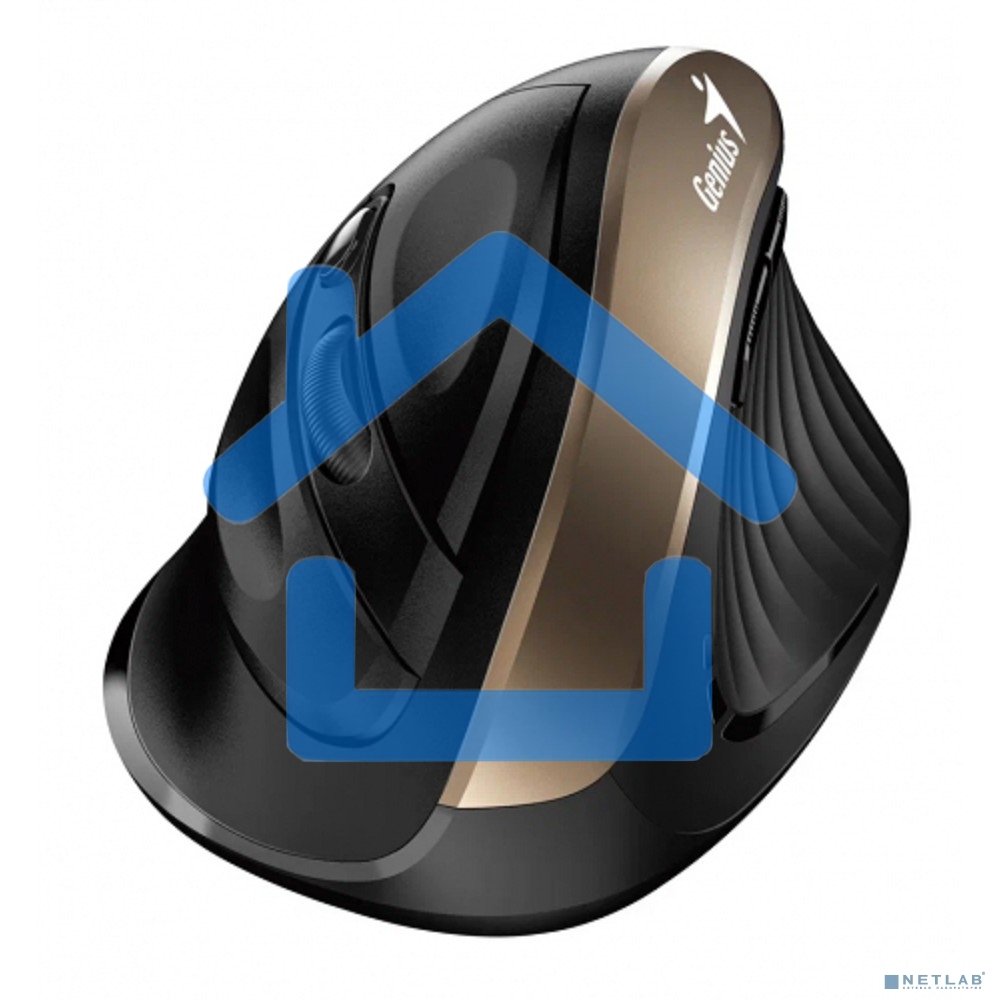 Мышь беспроводная Genius Ergo 8250S черный, 1600 dpi, радиоканал, USB, кнопки - 6