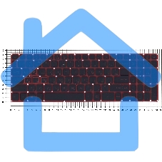 Клавиатура для ноутбука Acer Aspire VN7-593G черная с красной подсветкой