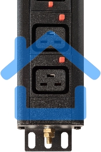 Блок распределения питания Powercom PDU-32AV24-18C3-6C9-3P верт.размещ. 18xC13 6xC19 3x32A IEC 60309 2м