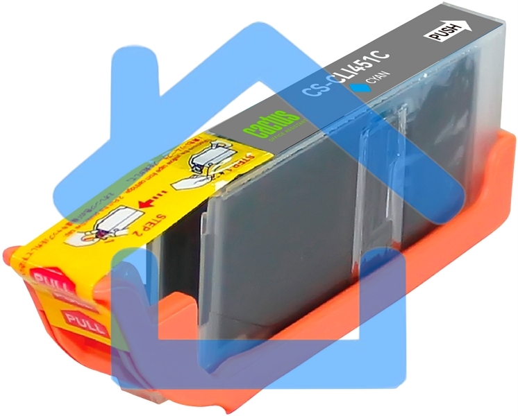 Картридж струйный Cactus CS-CLI451C голубой (10,2 мл) для Canon MG 6340/5440/IP7240