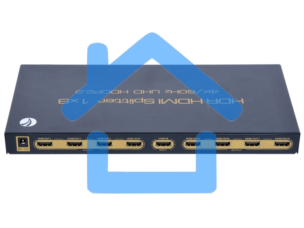 Разветвитель VCOM HDMI Spliitter 1=>8 2.0v, <DD428>