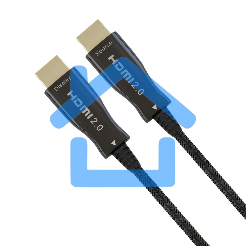Активный оптический кабель Cablexpert HDMI, 50м, v2.0, 19M/19M, AOC Premium Series, позол.разъемы, экран, коробка