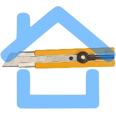 Нож OLFA с выдвижным лезвием, с резиновыми накладками, 25мм OL-H-1