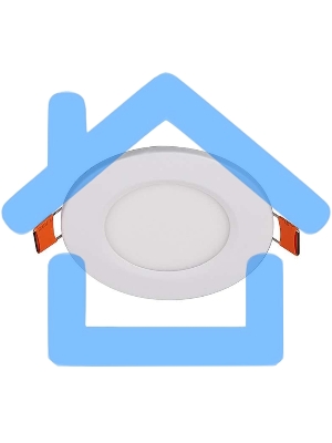 Светильник светодиодный ультратонкий встраив. PPL-R 3Вт 6500К IP40 WH d80мм круглый JazzWay 5008441A