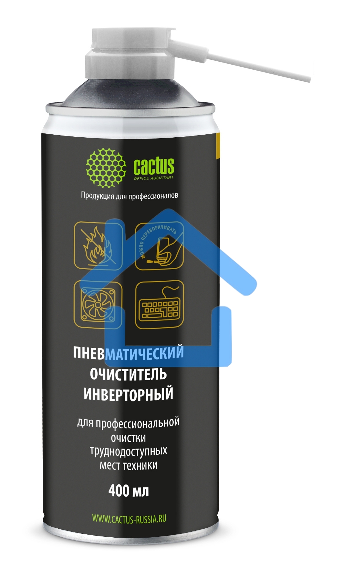 Пневматический очиститель Cactus CSP-AIR400INV негорючий для очистки техники 400мл инверторный