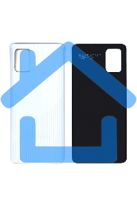 Задняя крышка для Samsung A715F Galaxy A71 (2019) серебристая