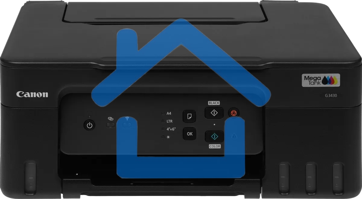 МФУ струйное Canon PIXMA G3430 (5989C009), A4, цветное, печ. 11 стр/мин. (ч/б) 6 стр/мин. (цвет), скан. до 3.16 стр/мин., 4800 x 1200 dpi (печать) 600x1200dpi (скан.), USB, Wi-Fi, Air Print, Mopria