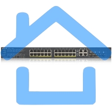 Коммутатор Zyxel NebulaFlex GS192024HPV2-EU0101F 24G 24PoE+ 375W управляемый