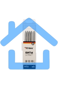 Бита PH2х90 мм для шуруповерта (упак. 5 шт.) Kranz