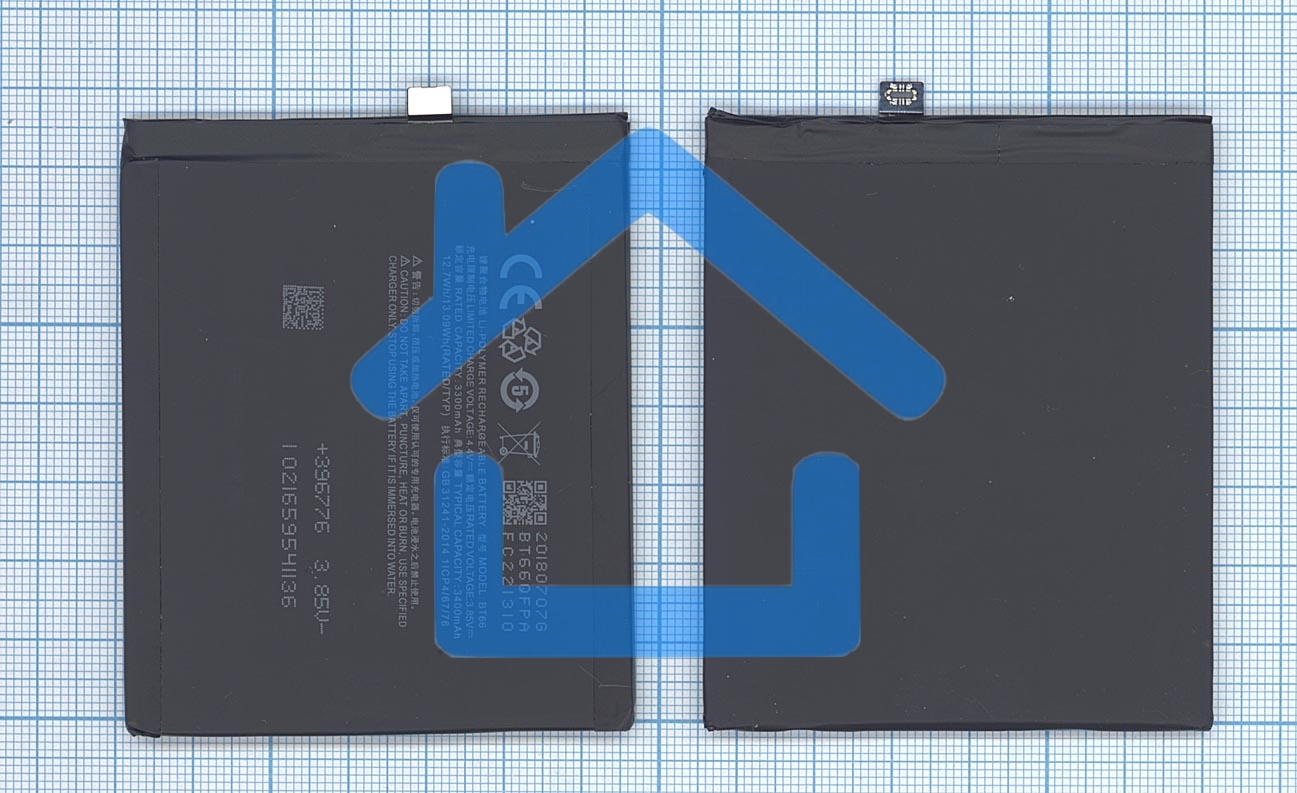 Аккумуляторная батарея BT66 для MeiZu Pro 6 Plus 3400mAh / 13.09Wh 3,85V
