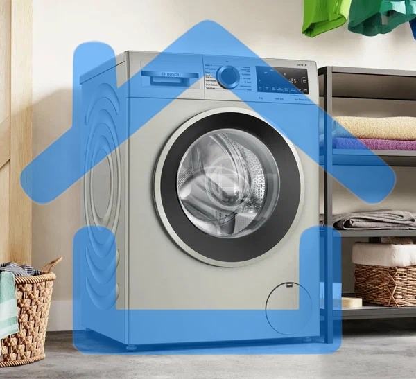 Стиральная машина Bosch Serie 4 WGA2440XME серебристый, загрузка фронтальная 9 кг, 1400 об/мин., класс: А+++