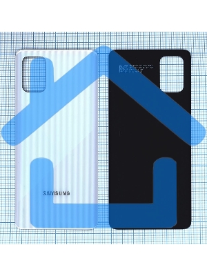 Задняя крышка для Samsung A715F Galaxy A71 (2019) серебристая