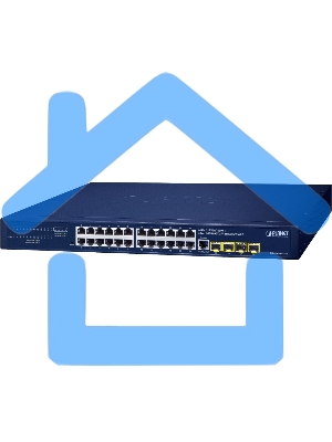 Коммутатор PLANET GS-4210-24T4SR IPv4/IPv6, 24-Port 10/100/1000T + 4-Port 100/1000X SFP L2/L4 SNMP Manageable Gigabit Ethernet Switch with 36-72V Redundant Power (supports ERPS Ring, CloudViewer app, MQTT and Cybersecurity feature)
