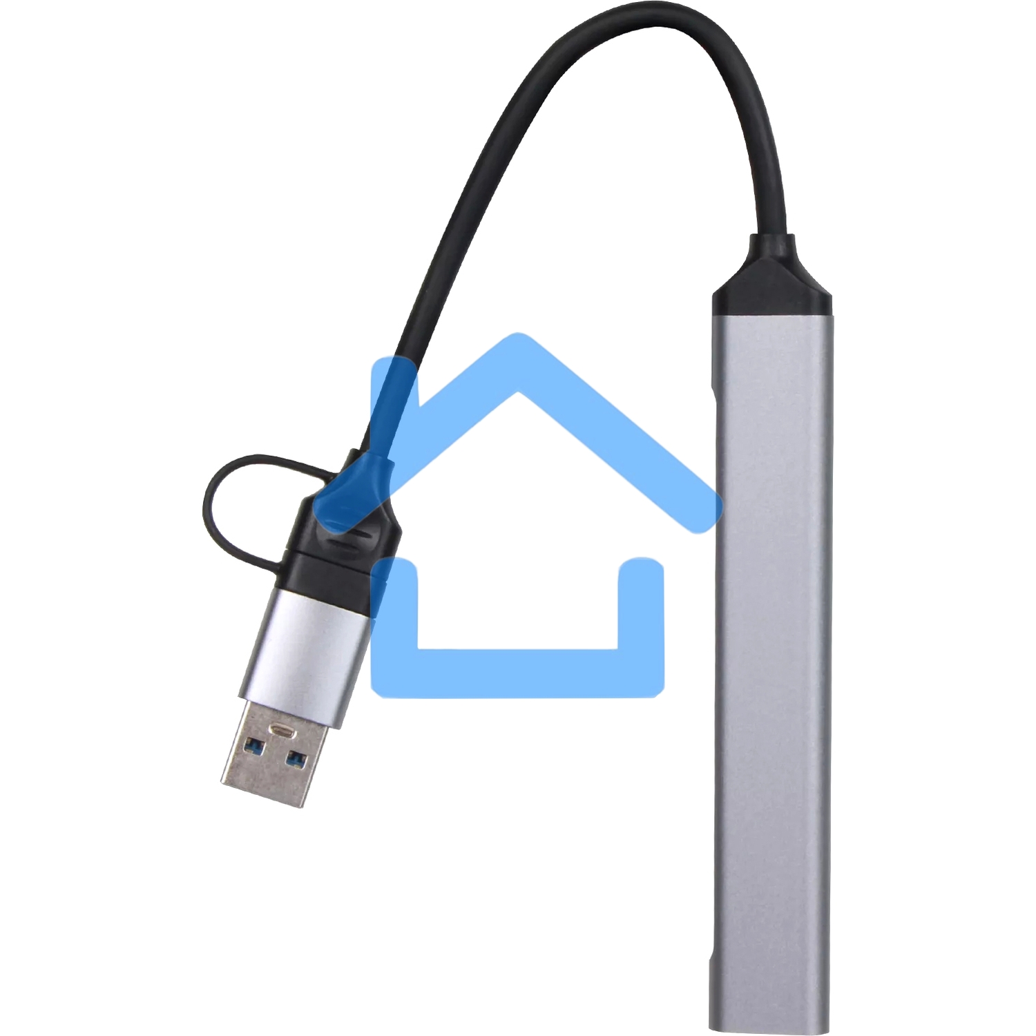 USB концентратор TypeC+adapter-->USB3.0+2USB2,0+SD+TF, VCOM
