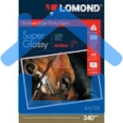 Фотобумага ПРЕМИУМ для стр.печати LOMOND А4, 340 г/м2 односторонняя Bright Super Glossy(20л)