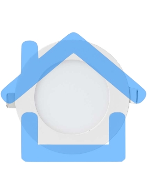 Светильник ДВО RLP-eco 12Вт 230В 4000К 840Лм 170/150мм бел. IP40 IN HOME 4690612010007