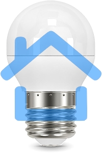 Лампа светодиодная Gauss LED Шар E27 9.5W 890lm 3000K 1/10/50